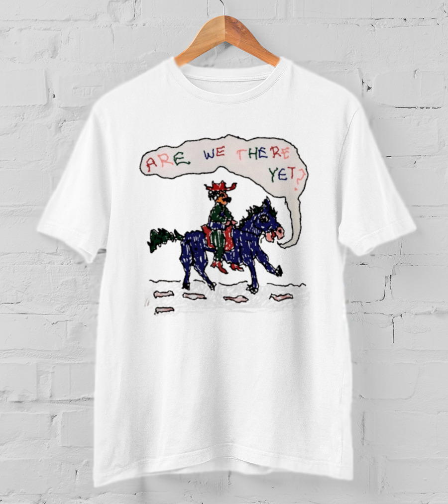 Are We There Yet Odd Hand Cowboy Horse Riding Adventure T-Shirt