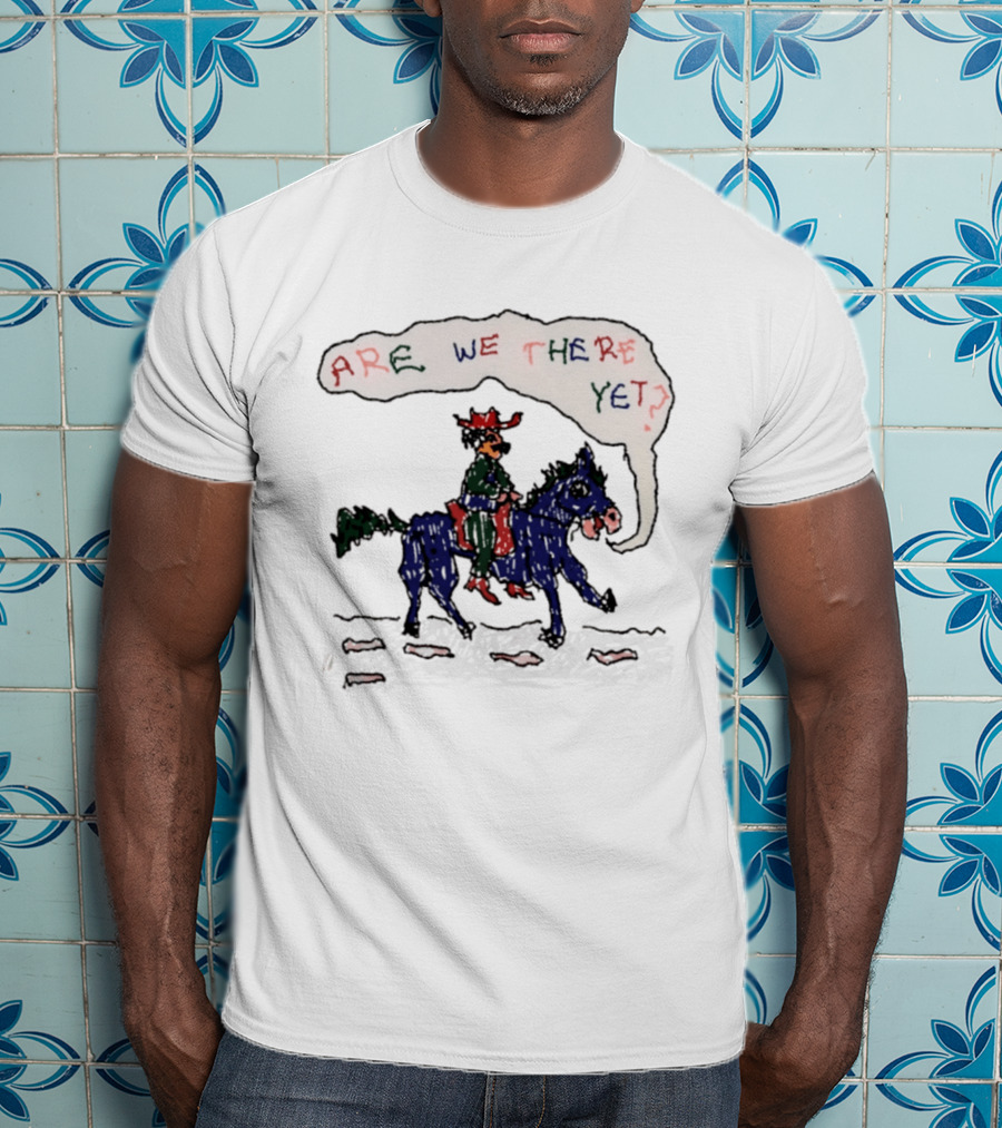 Are We There Yet Odd Hand Cowboy Horse Riding Adventure T-Shirt
