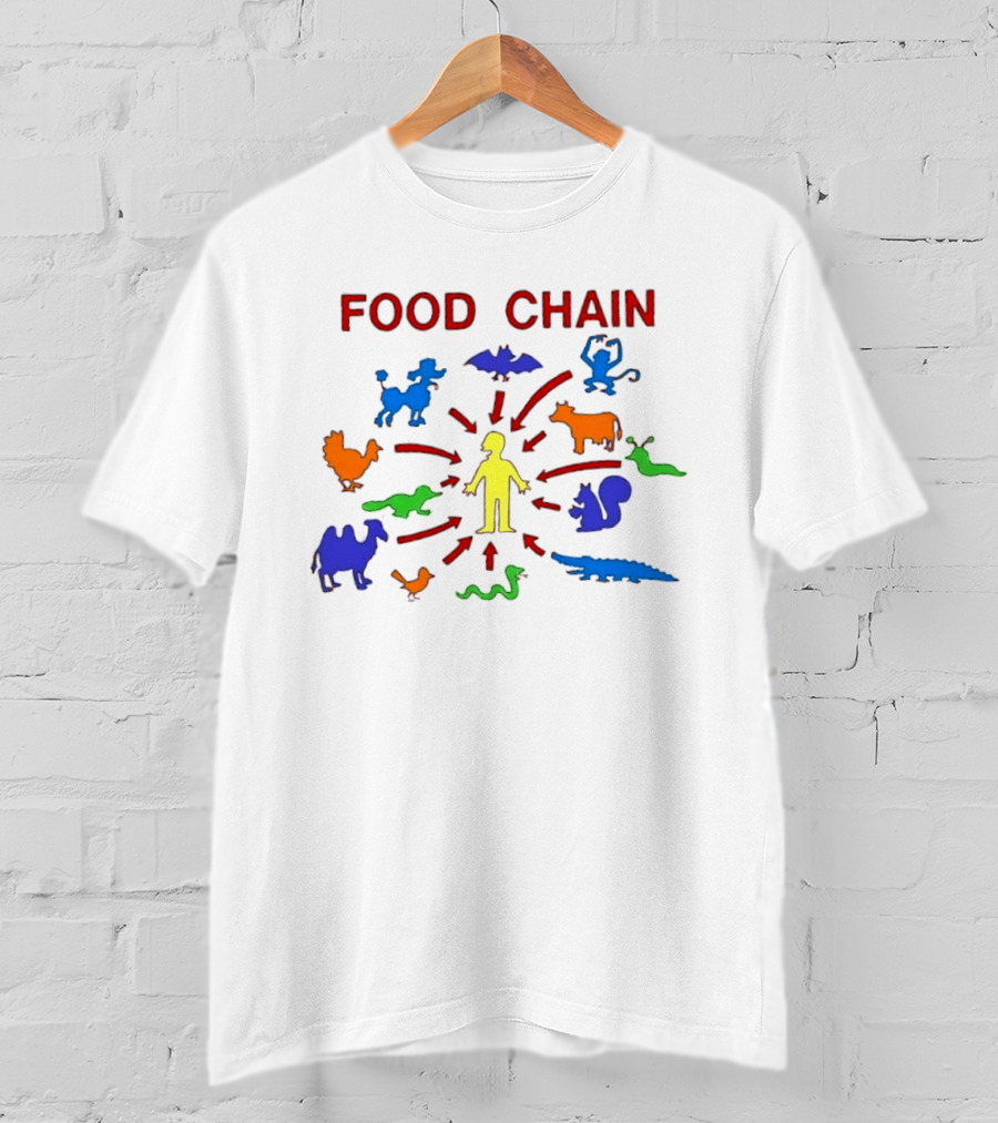 Food Chain Humor Animals Human Nature T-Shirt