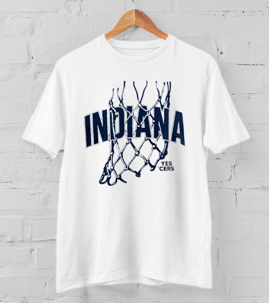 Indiana Pacers Yes Cers 2026 Opening Night Basketball Net T-Shirt