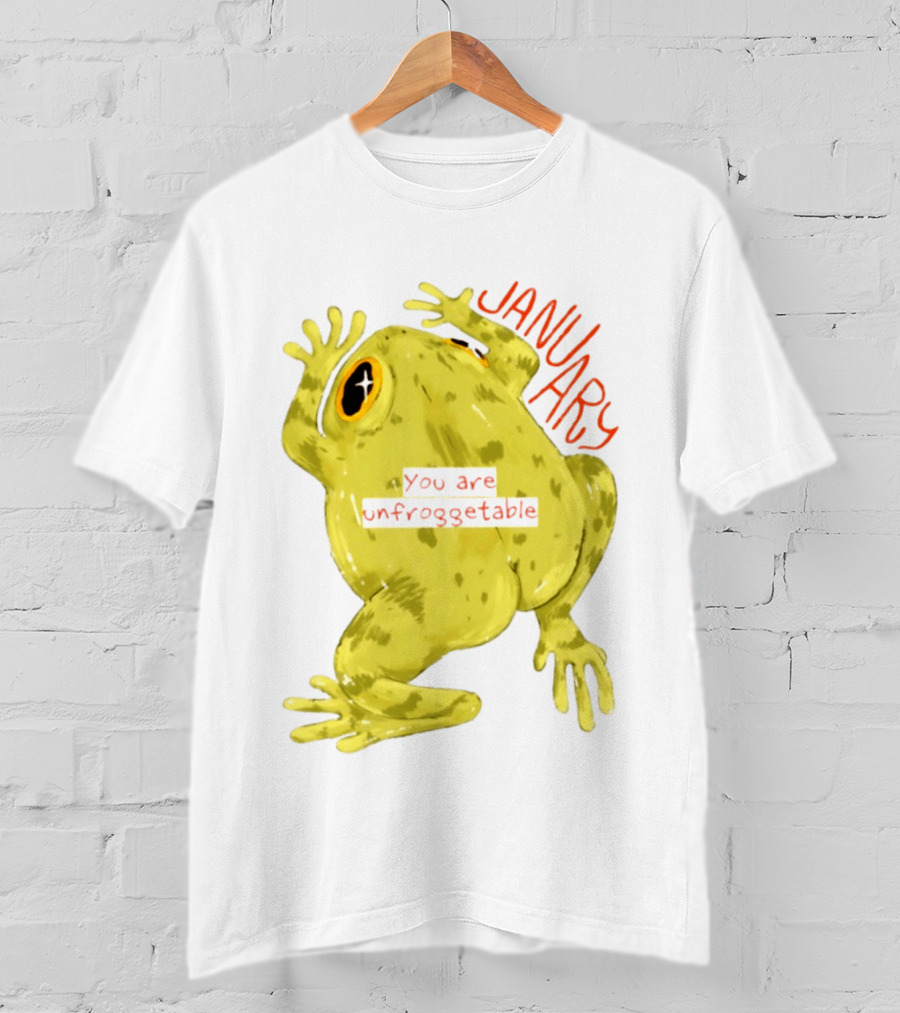 January You Are Unfroggetable Frog Pun Playful Frog T-Shirt