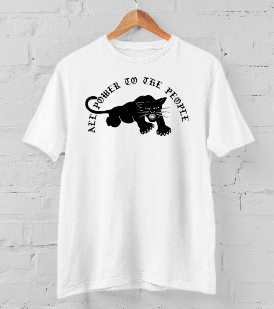All Power To The People Panther T-Shirt