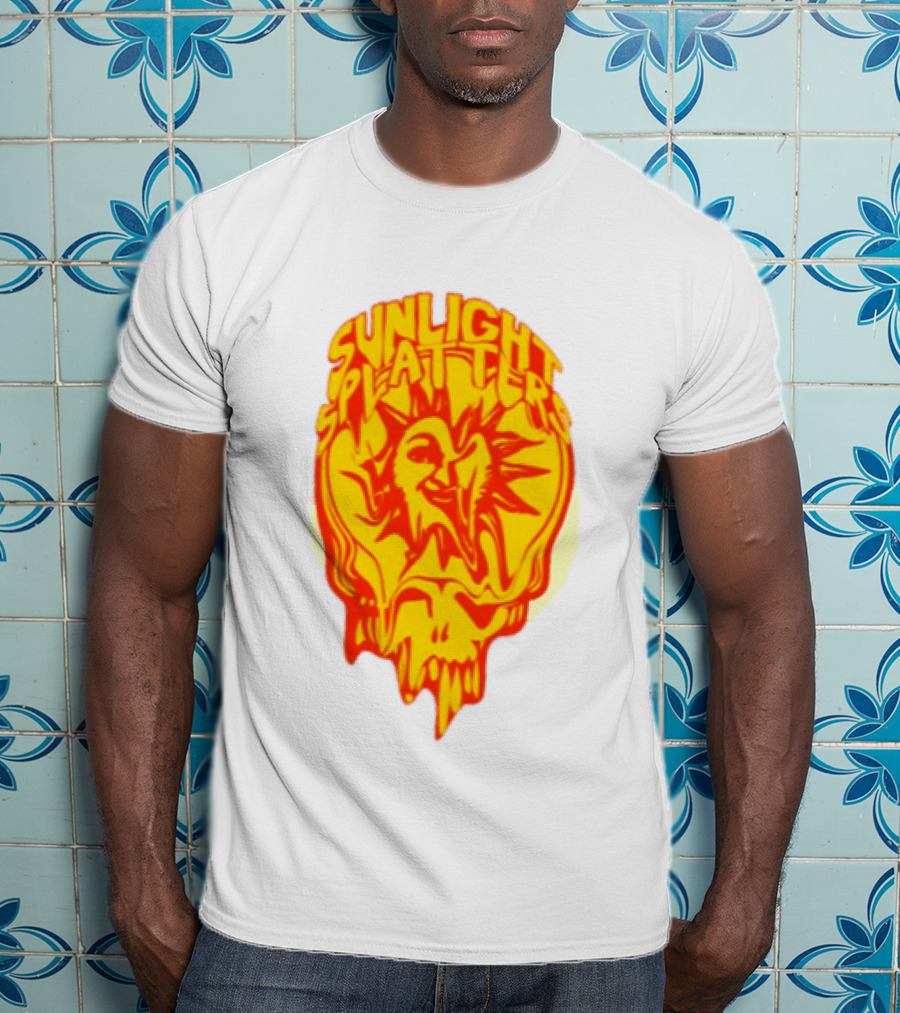 Sunlight Splatters Grateful Dead Psychedelic Skull T-Shirt