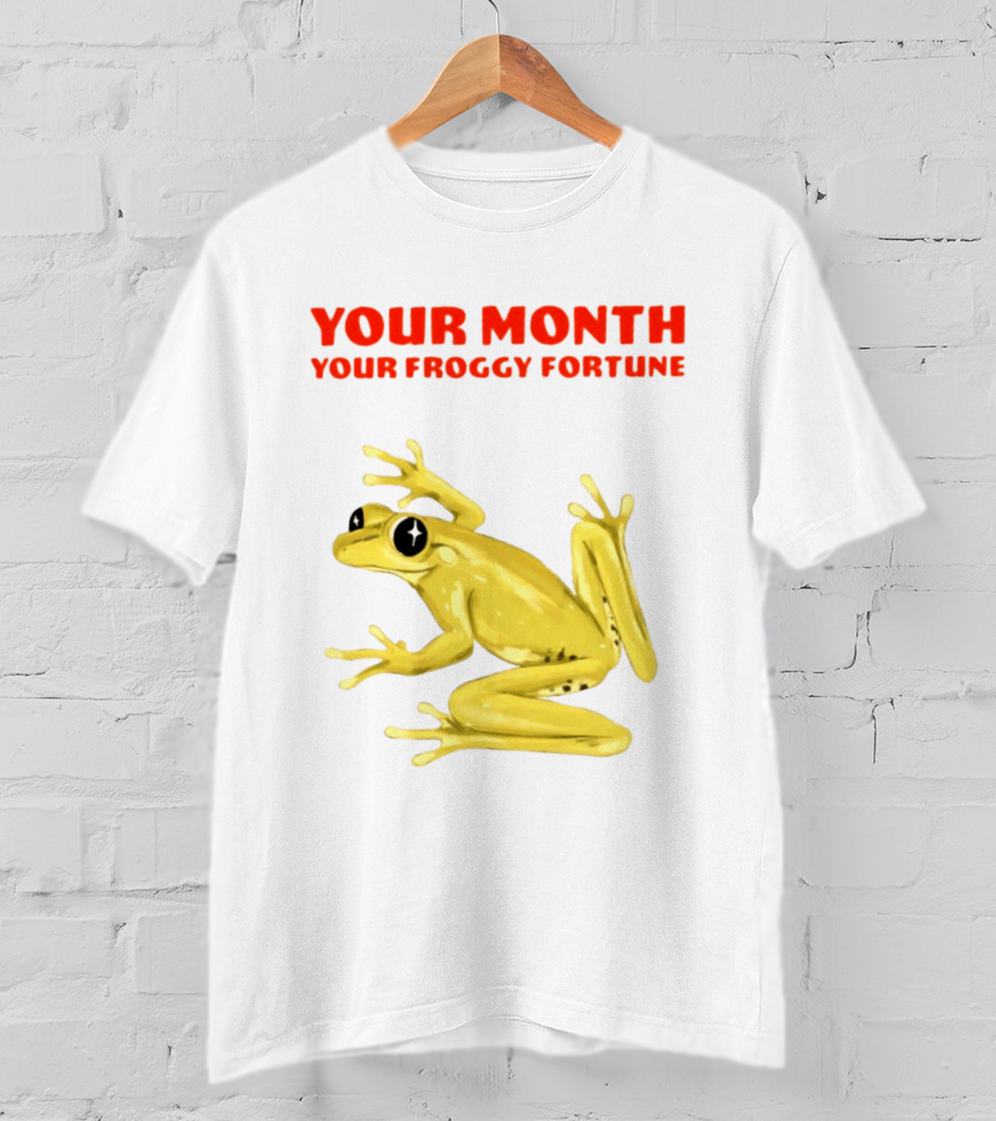 Your Month Your Froggy Fortune Horoscope Frog T-Shirt
