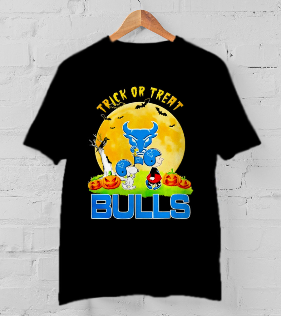 Buffalo Bulls Peanuts Halloween 2026 Trick Or Treat Abbey Road T-Shirt