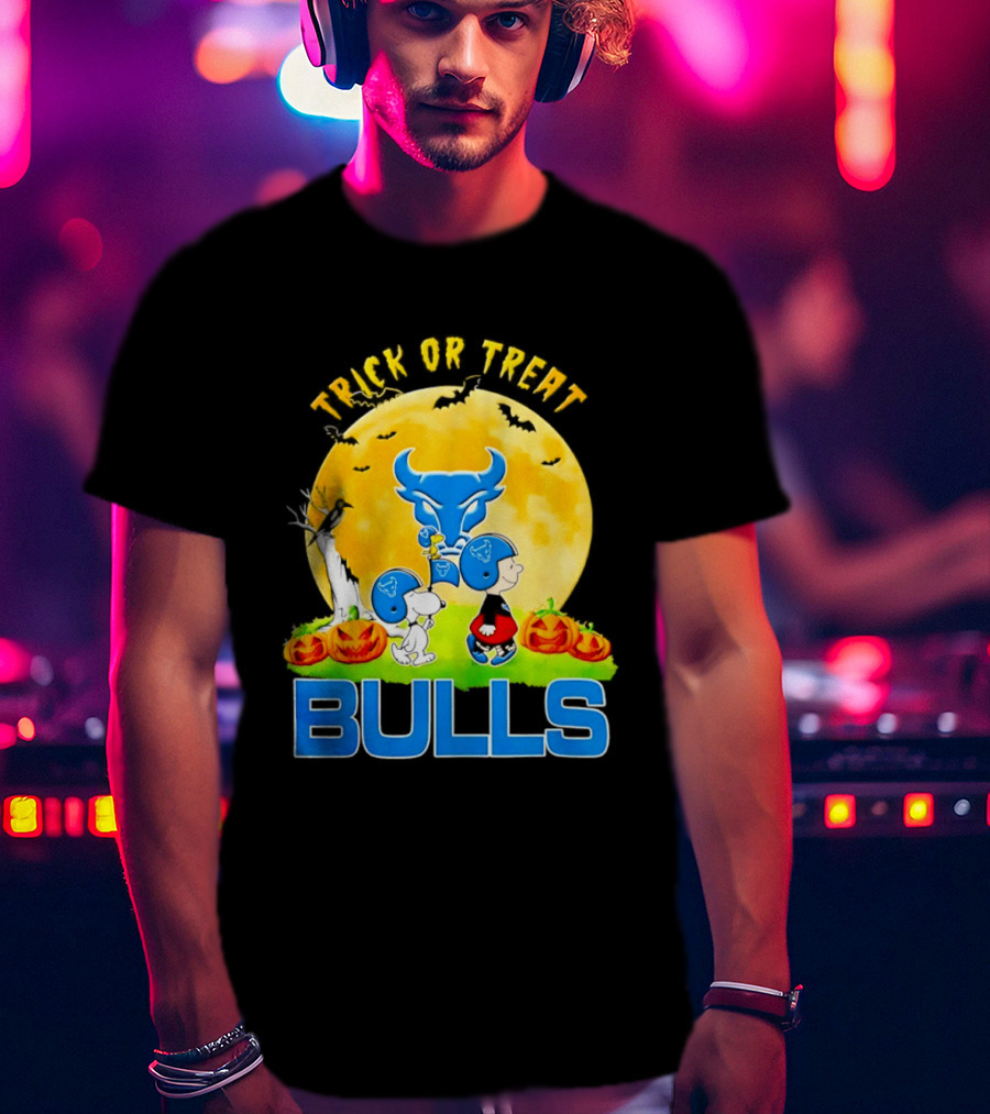 Buffalo Bulls Peanuts Halloween 2026 Trick Or Treat Abbey Road T-Shirt