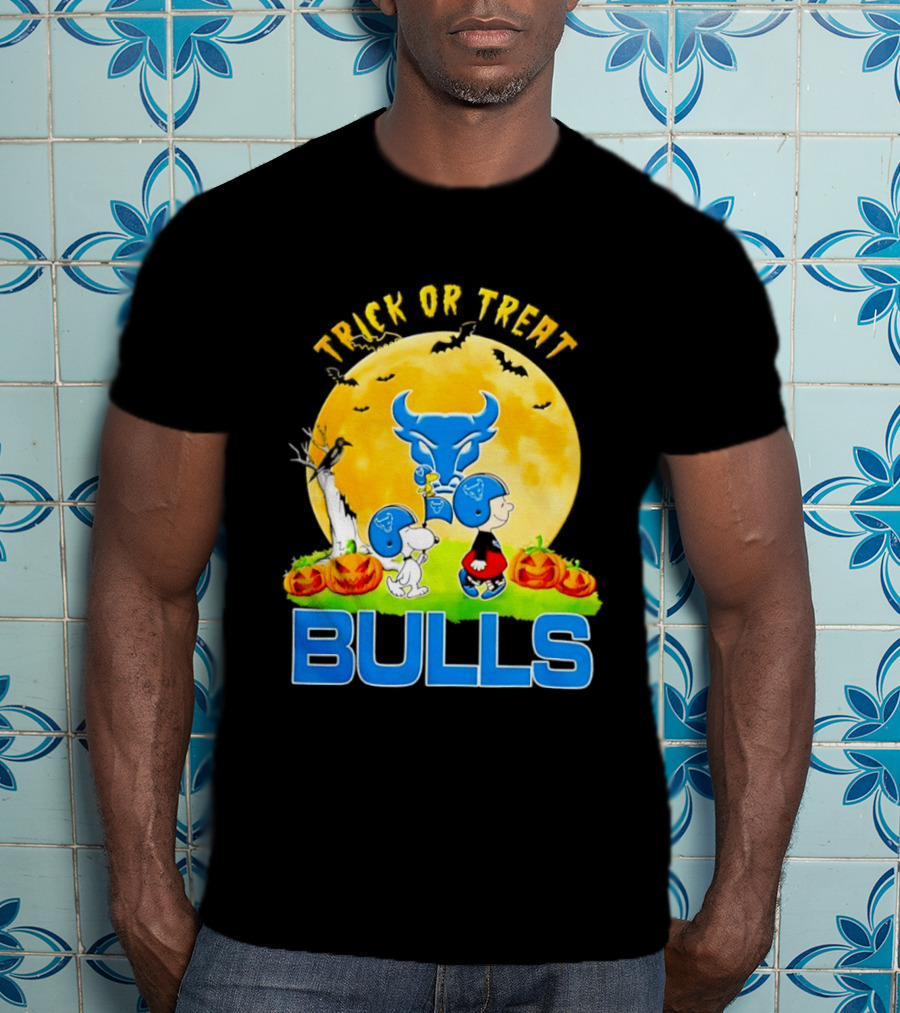 Buffalo Bulls Peanuts Halloween 2026 Trick Or Treat Abbey Road T-Shirt