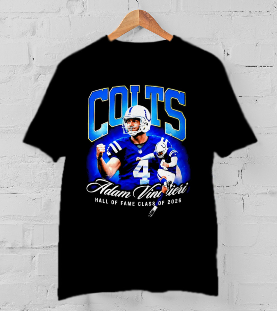 Colts Adam Vinatieri Hall Of Fame Class Of 2026 T-Shirt
