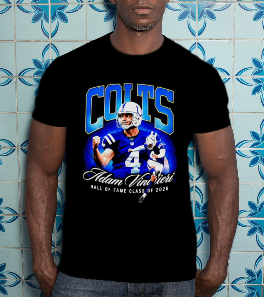 Colts Adam Vinatieri Hall Of Fame Class Of 2026 T-Shirt