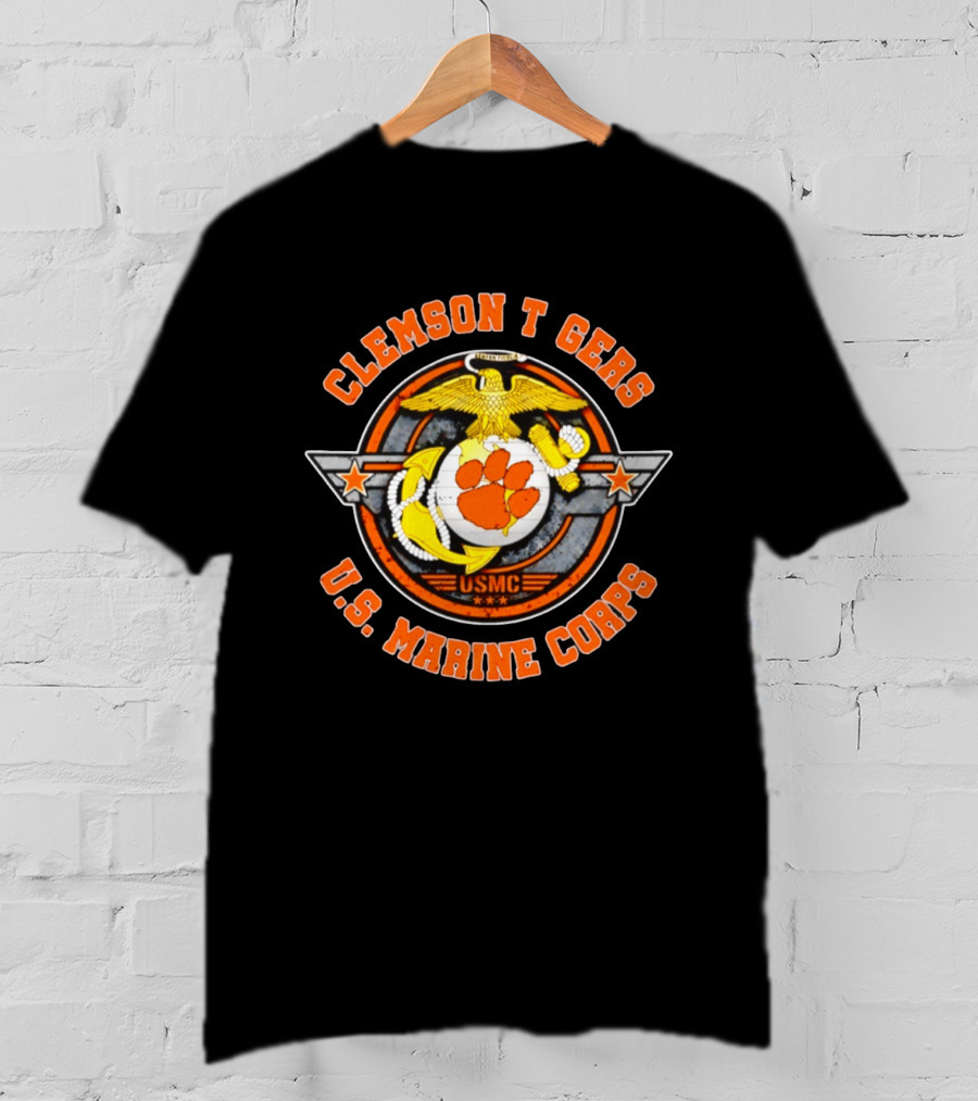 Clemson Tigers USMC U.S. Marine Corps T-Shirt