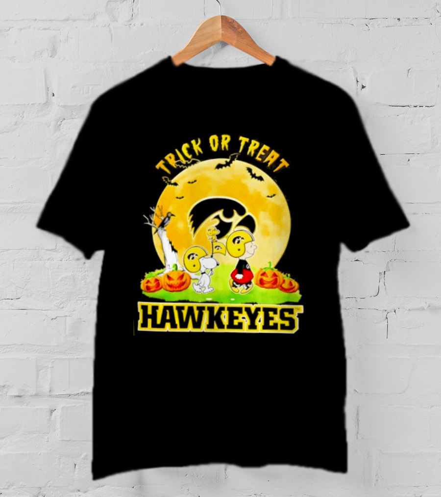 Halloween Trick Or Treat Hawkeyes Peanuts Abbey Road 2026 T-Shirt