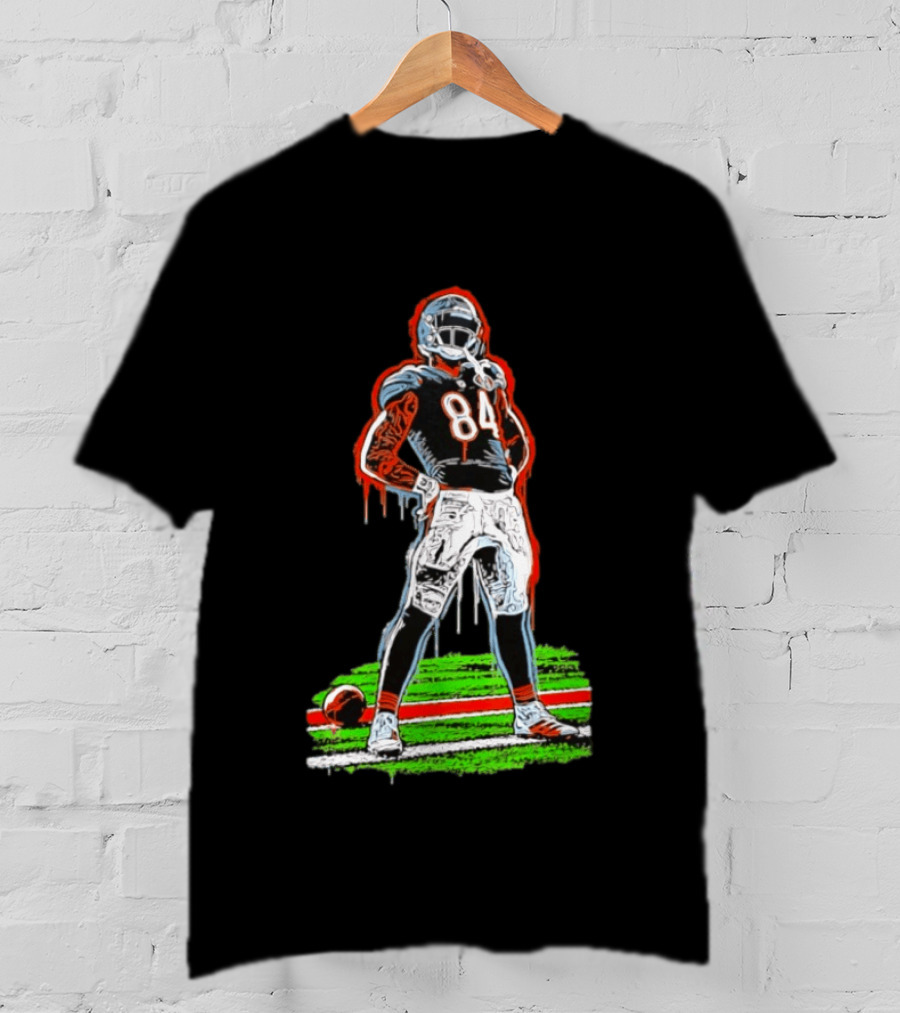Chicago Bears Colston Loveland 84 Football Player Standing Pose T-Shirt