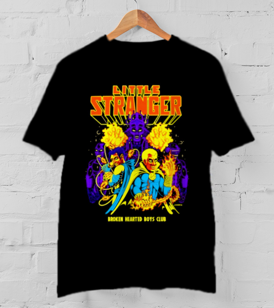 Little Stranger Broken Hearted Boys Club Comic Style Superheroes T-Shirt