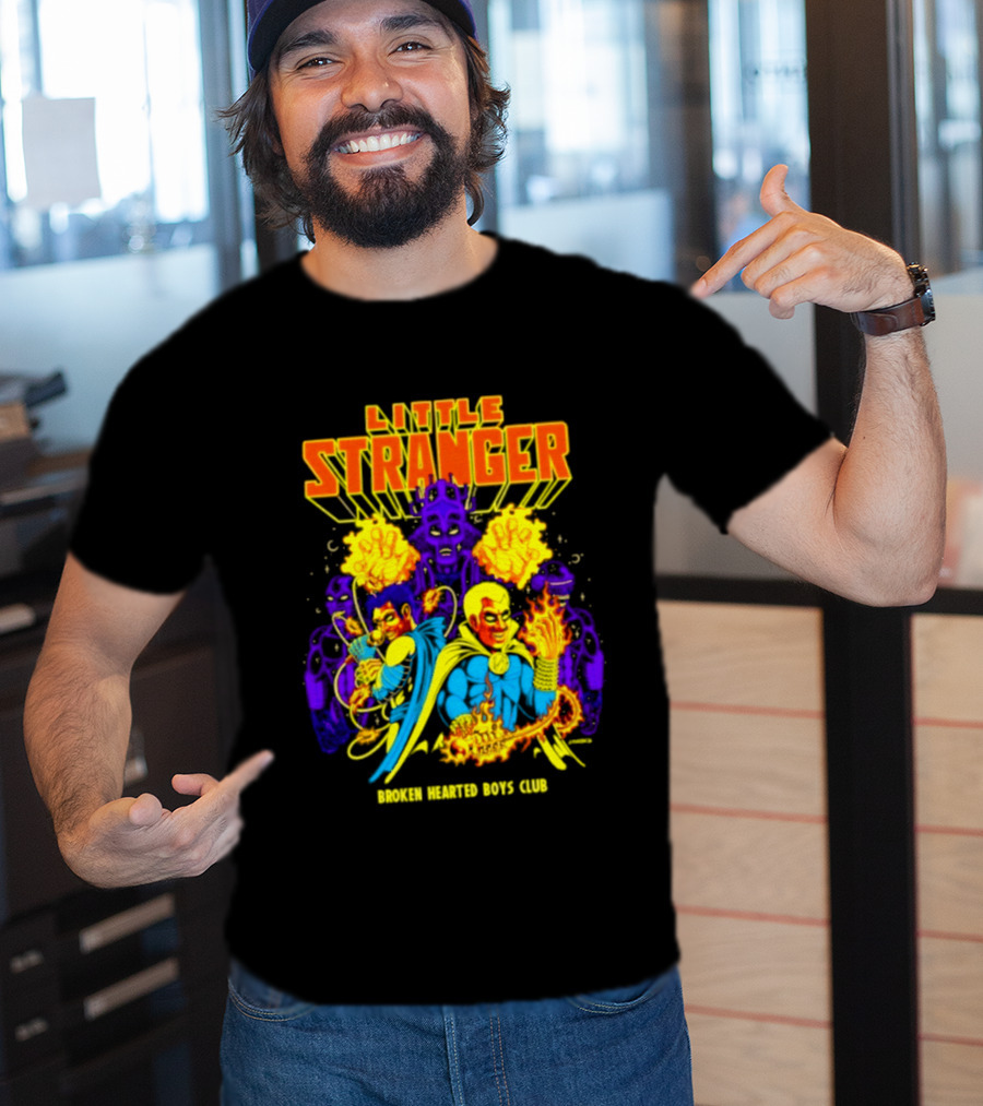 Little Stranger Broken Hearted Boys Club Comic Style Superheroes T-Shirt