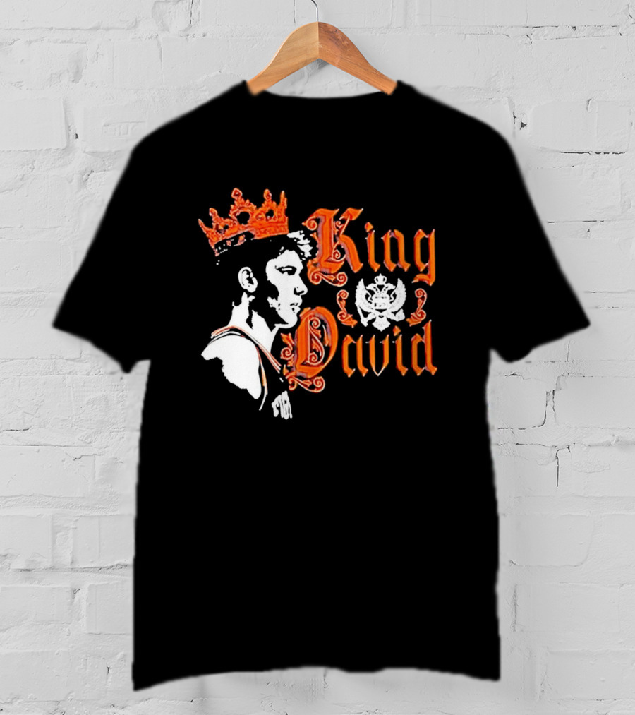 Illinois Fighting Illini Mens Basketball King David Mirkovic T-Shirt