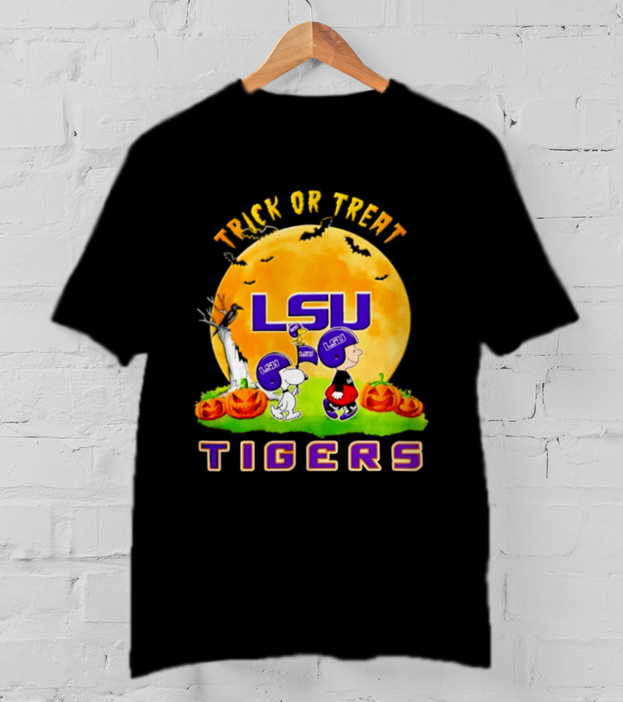 LSU Tigers Peanuts Trick Or Treat Halloween 2026 T-Shirt