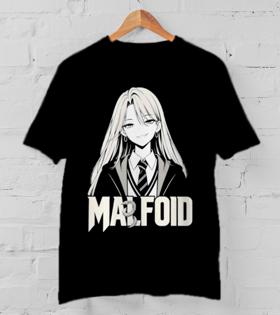 MALFOID Anime Dark Academia Aesthetic T-Shirt