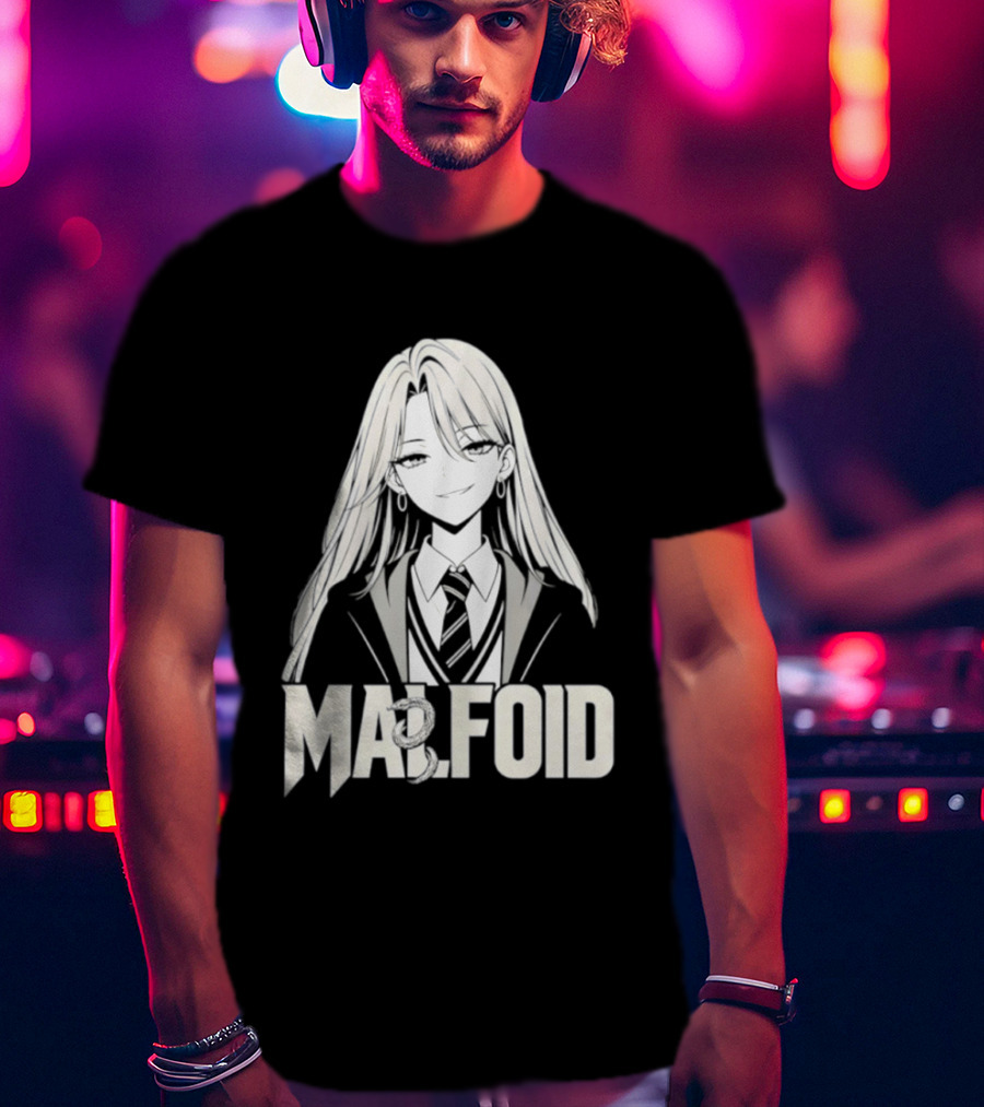 MALFOID Anime Dark Academia Aesthetic T-Shirt