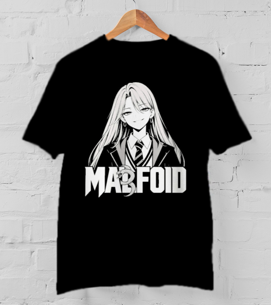 Malfroid Anime Character White Hair T-Shirt