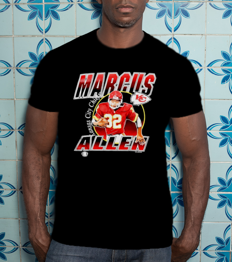 Marcus Allen 32 Kansas City Chiefs Player Football T-Shirt