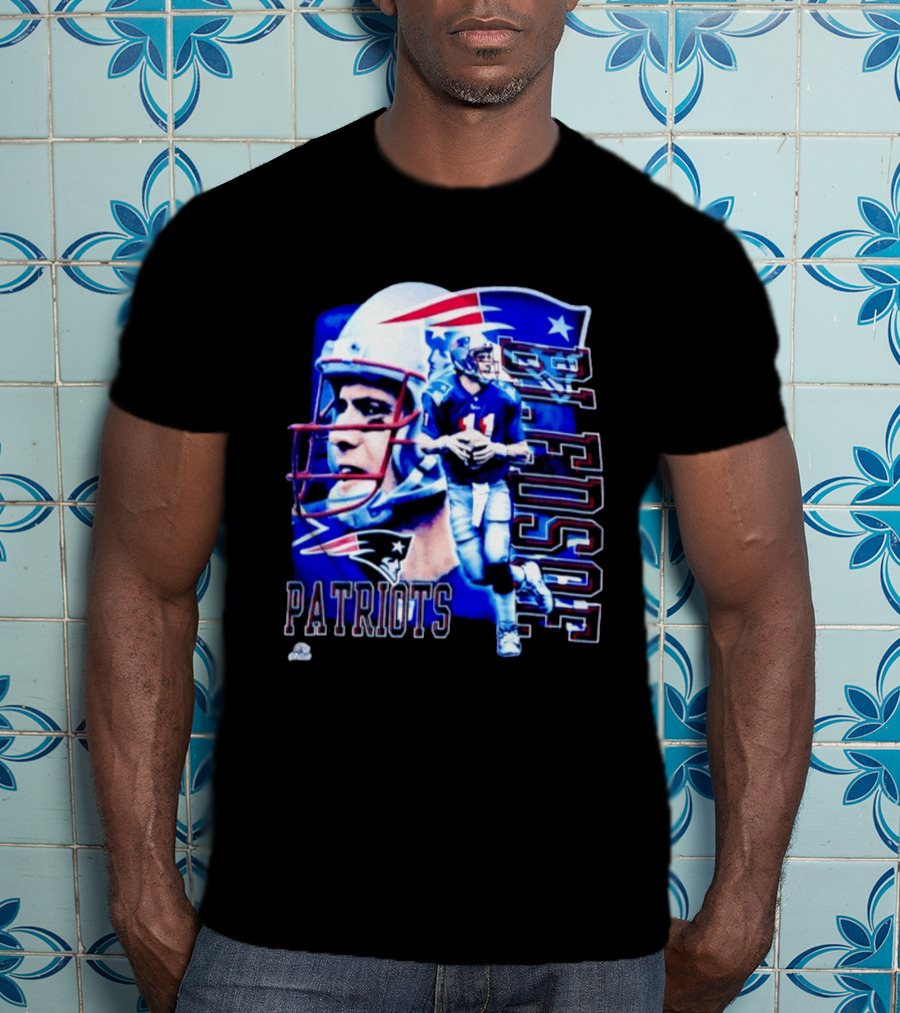 Drew Bledsoe 11 Patriots NFL Quarterback New England Football T-Shirt