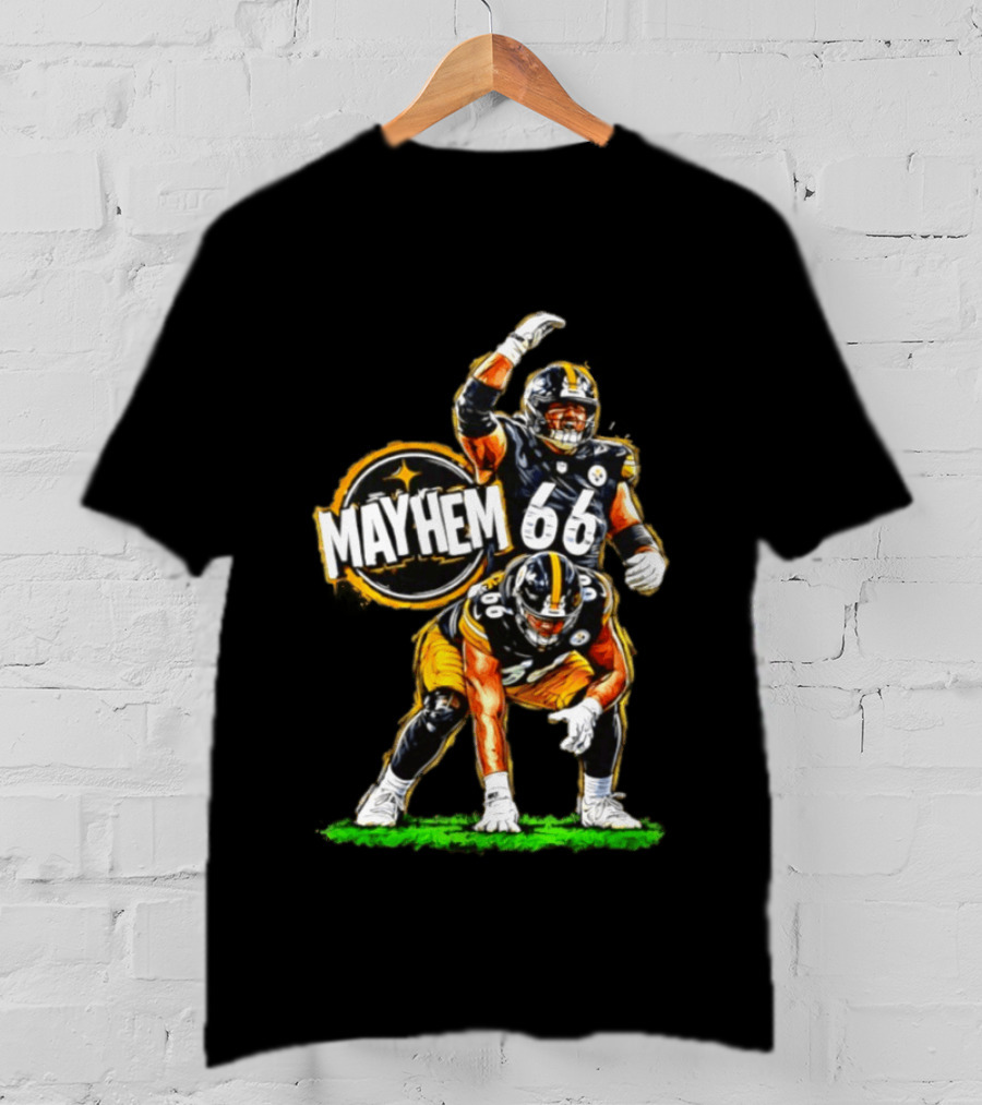 Mayhem 66 Pittsburgh Steelers Football T-Shirt
