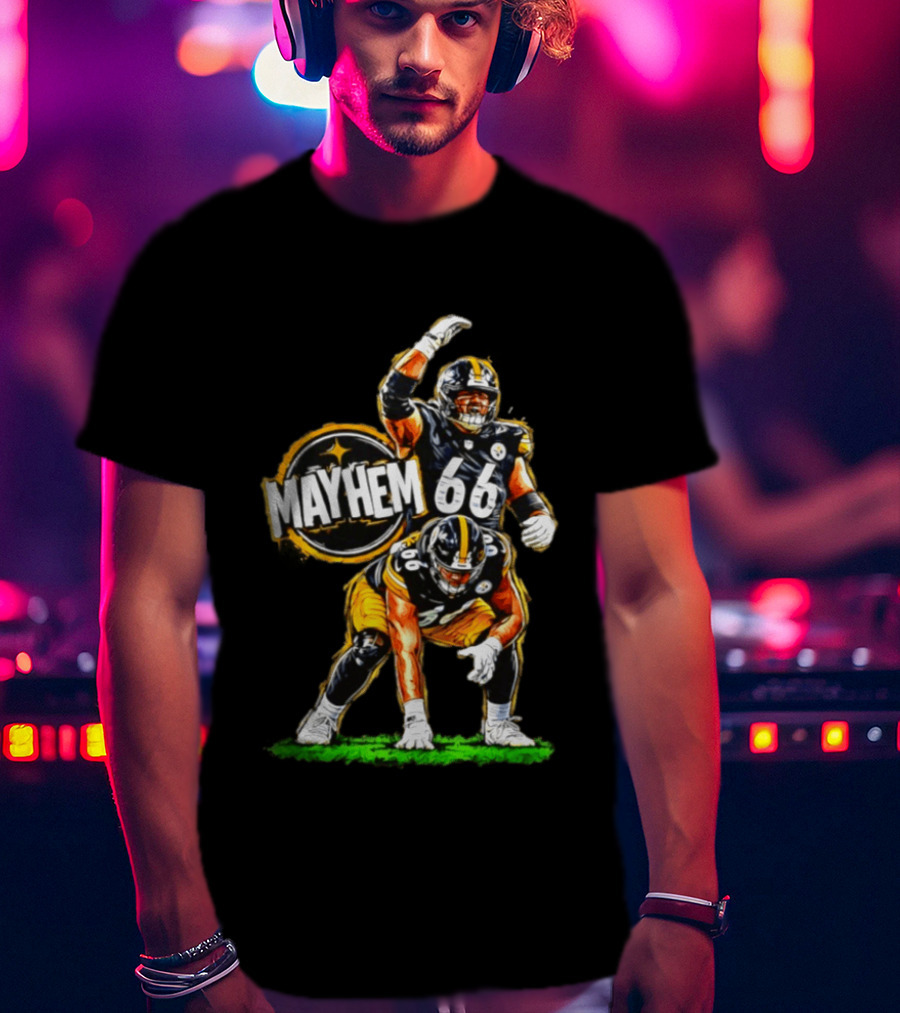 Mayhem 66 Pittsburgh Steelers Football T-Shirt