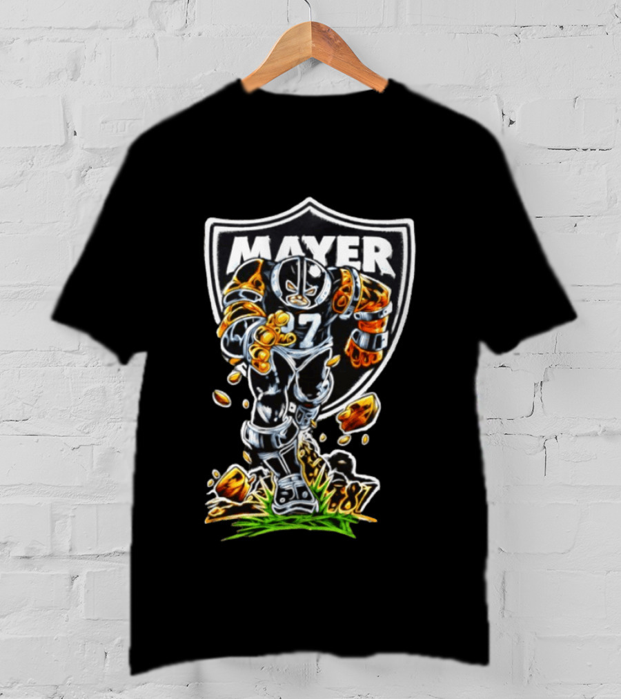 Mayer 87 Las Vegas Raiders Football Player Action Pose T-Shirt