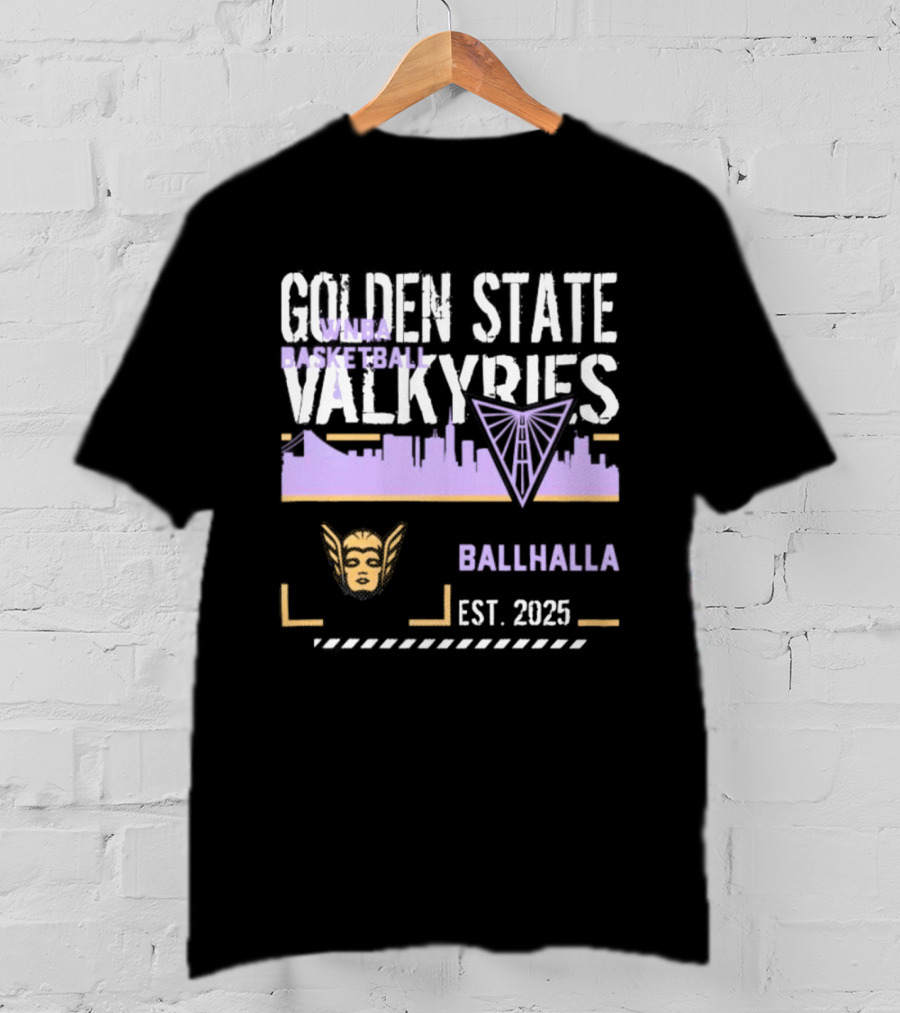 Golden State Valkyries Ballhalla Skyline Est. 2025 T-Shirt