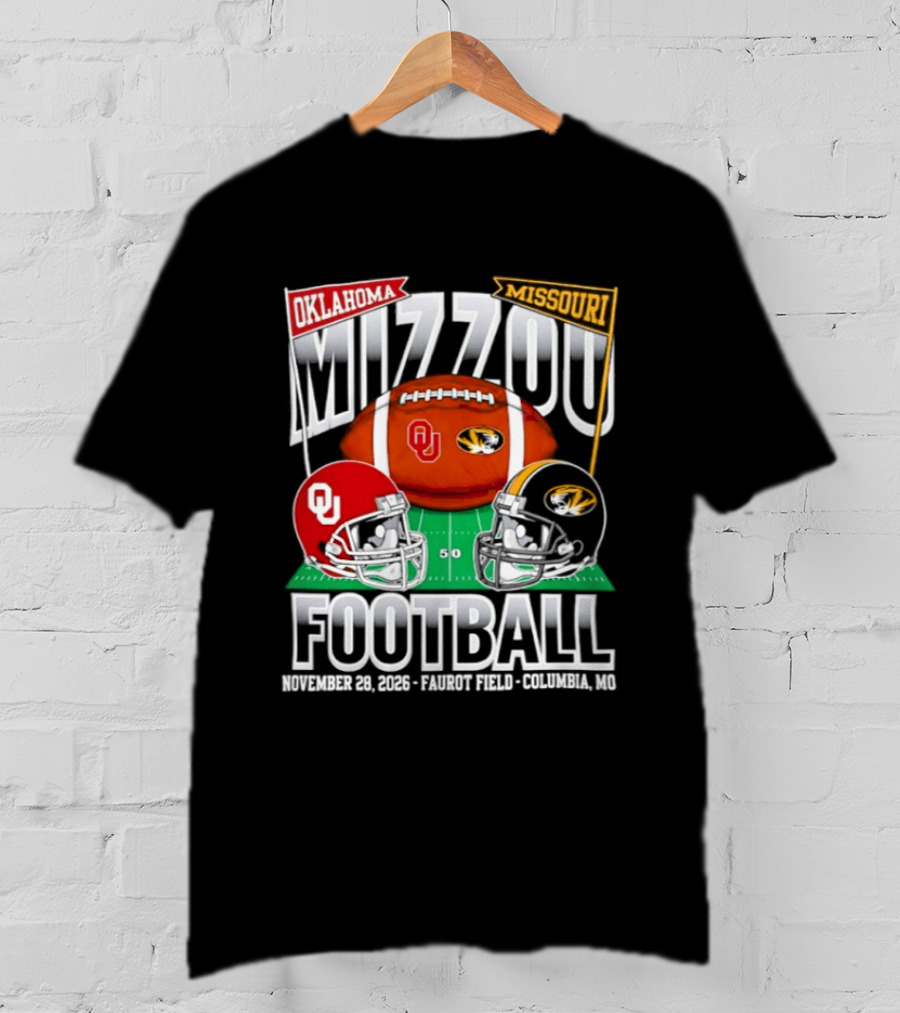 Mizzou Oklahoma Football September 12 2026 Faurot Field Columbia Missouri T-Shirt