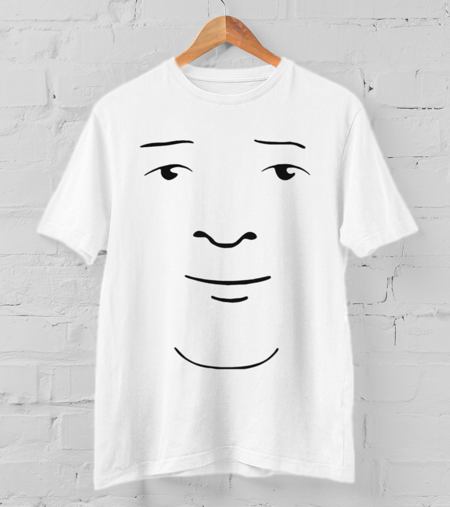 Bobby Minimal Face Drawing Simple Line T-Shirt