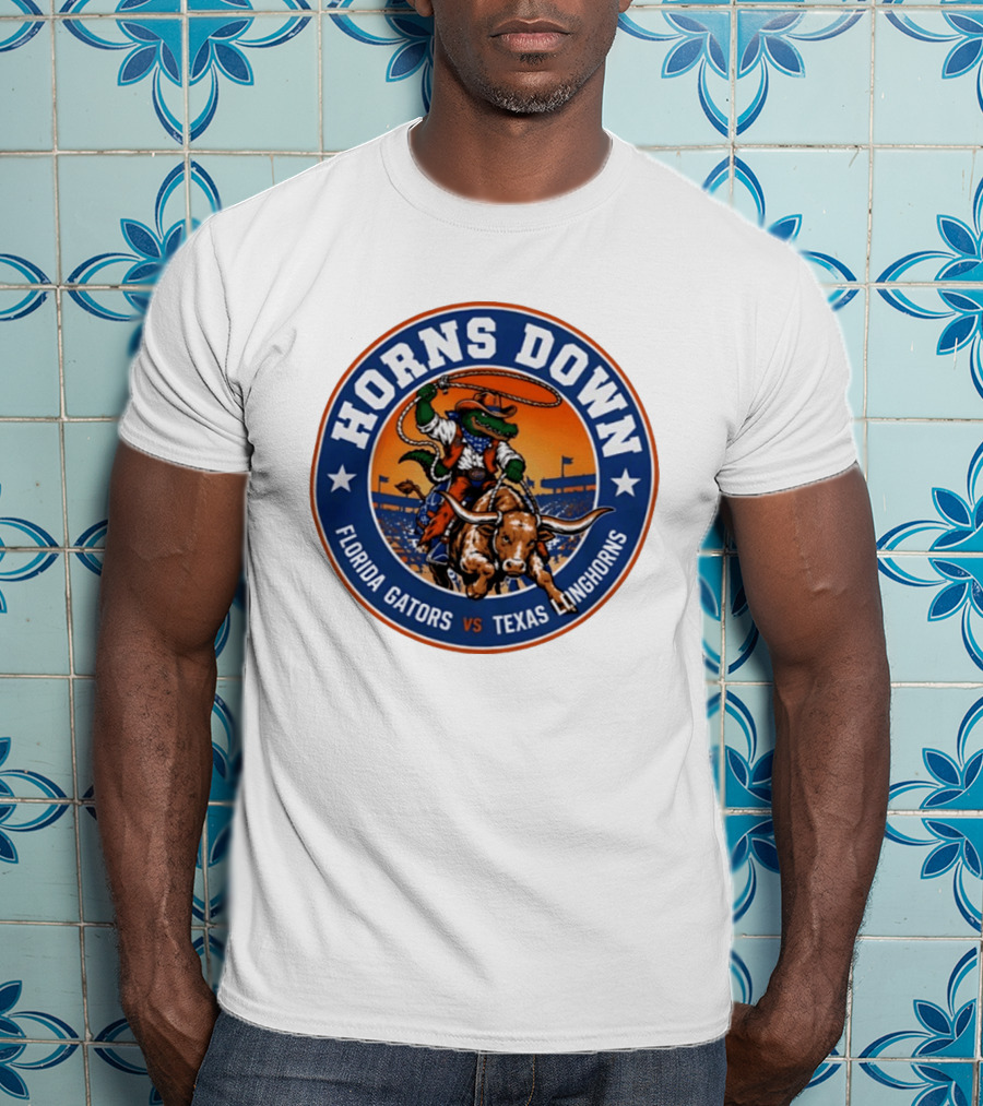 Horns Down Florida Gators Vs Texas Longhorns T-Shirt