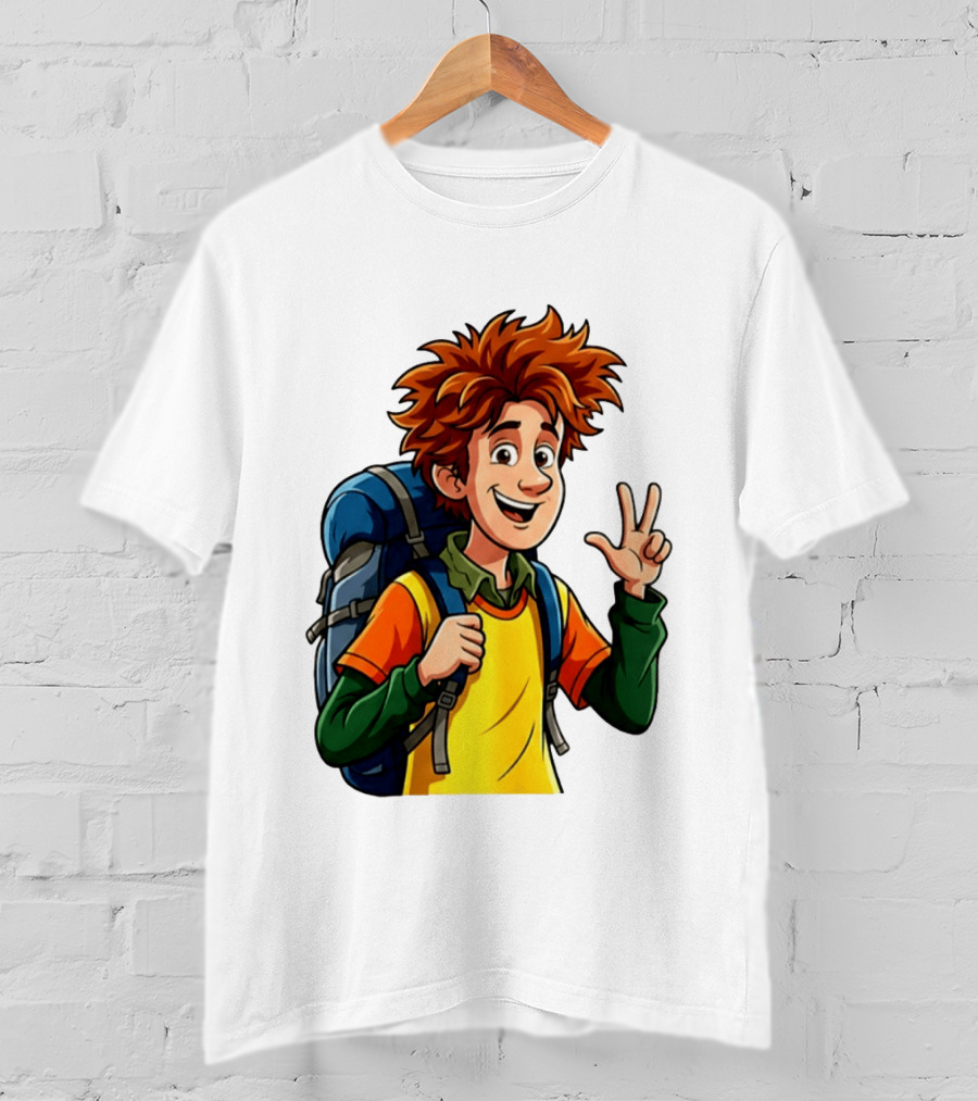 Johnny Hotel Transylvania Cartoon Character Adventure Backpack T-Shirt