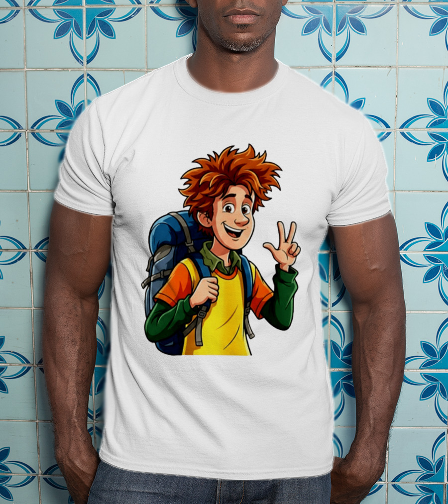 Johnny Hotel Transylvania Cartoon Character Adventure Backpack T-Shirt