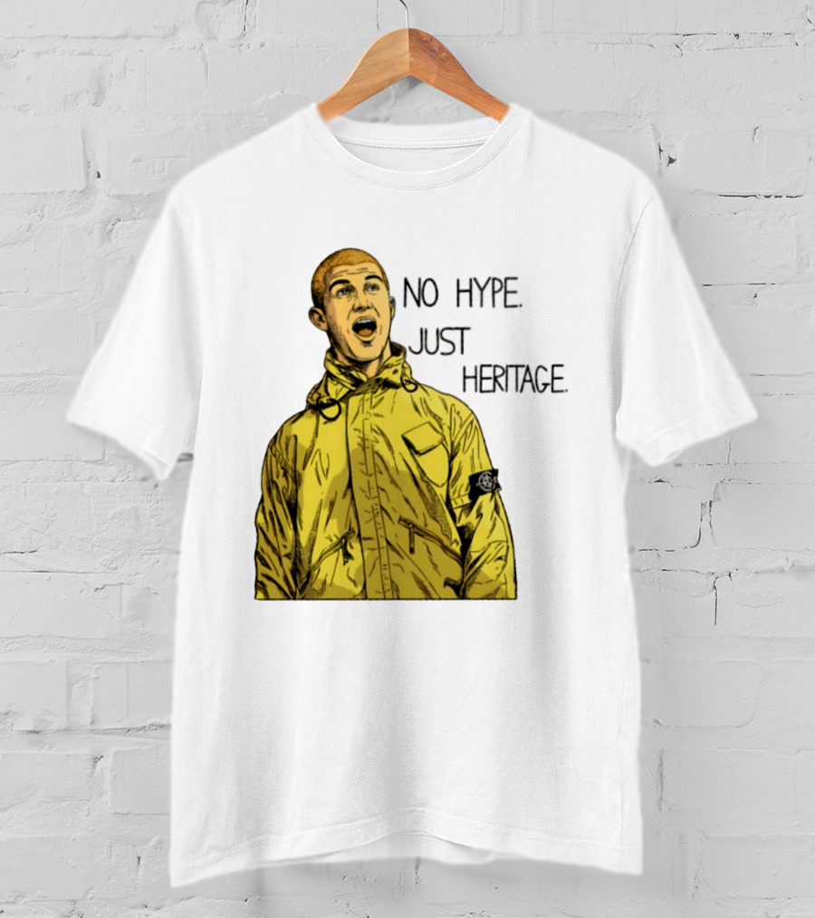 No Hype Just Heritage Ellemme Since 2017 Stone Island Yellow Jacket T-Shirt