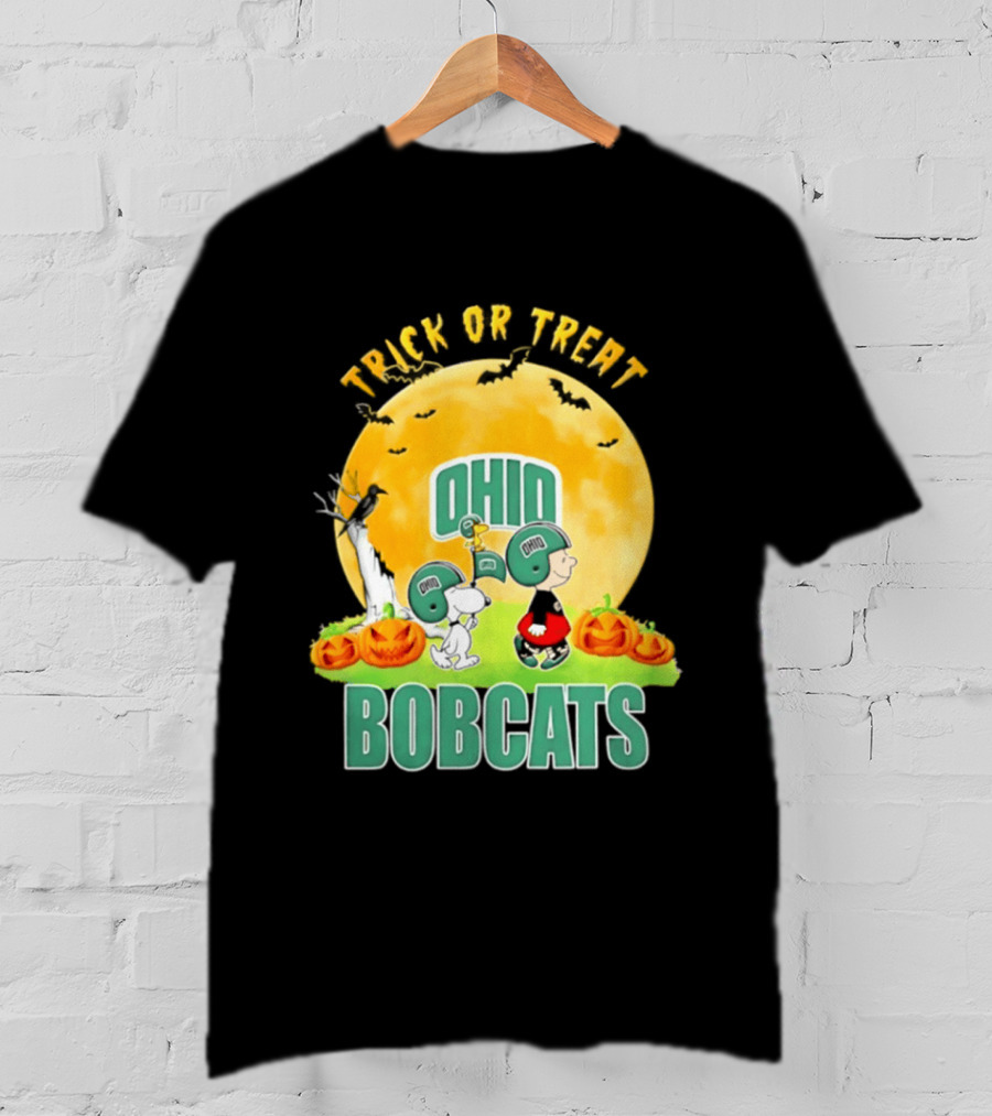Ohio Bobcats Peanuts Trick Or Treat Halloween 2026 T-Shirt