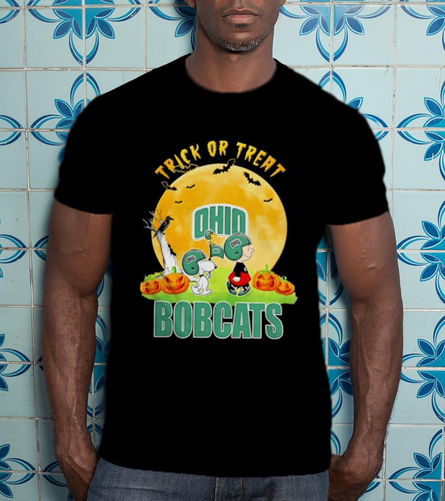 Ohio Bobcats Peanuts Trick Or Treat Halloween 2026 T-Shirt