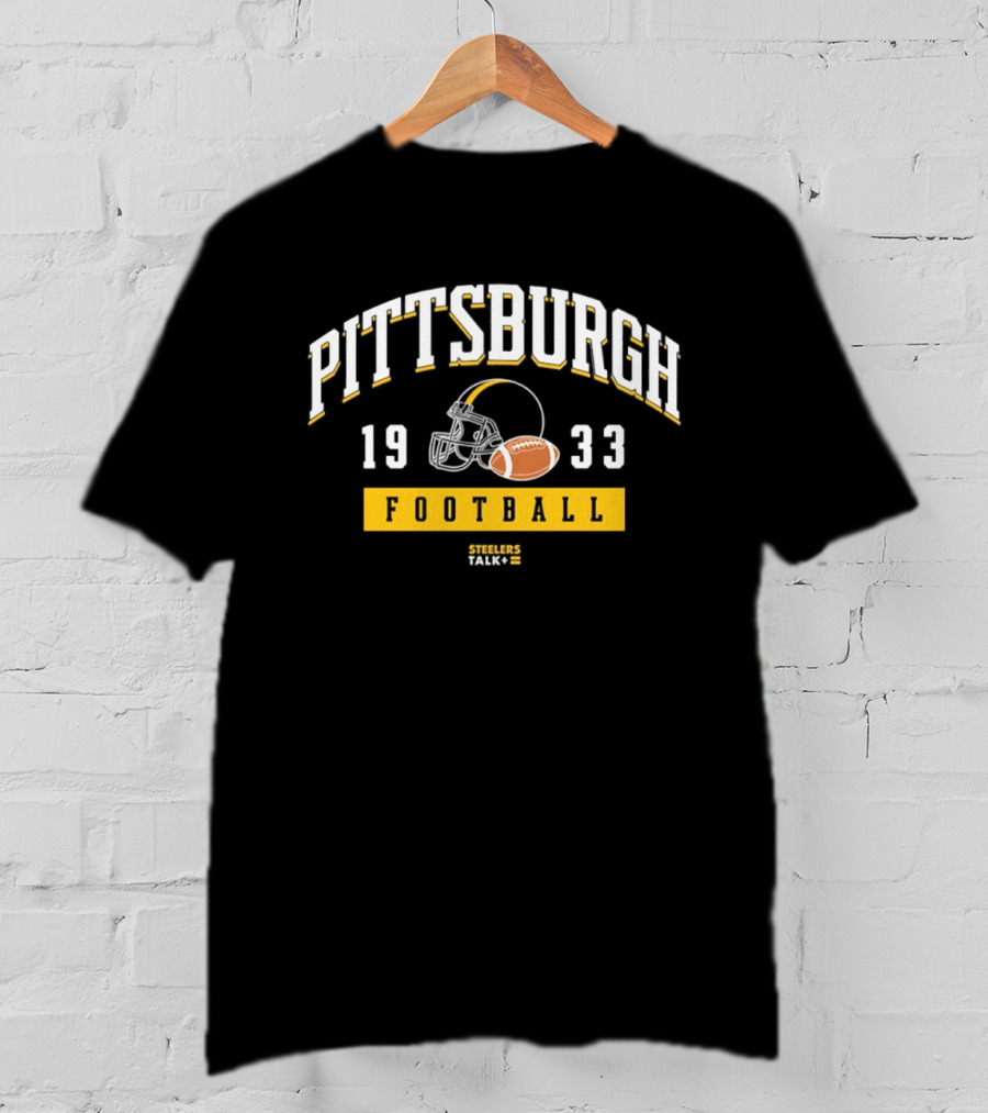 Pittsburgh 1933 Football Helmet Steelers Team Trademark T-Shirt