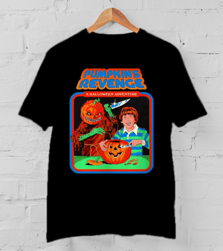 Pumpkin's Revenge A Halloween Adventure Creepy Jack O' Lantern T-Shirt