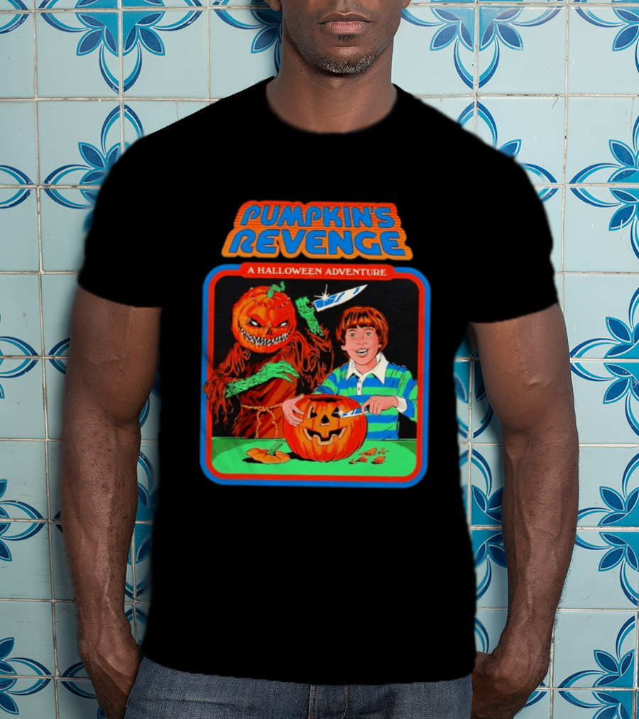 Pumpkin's Revenge A Halloween Adventure Creepy Jack O' Lantern T-Shirt