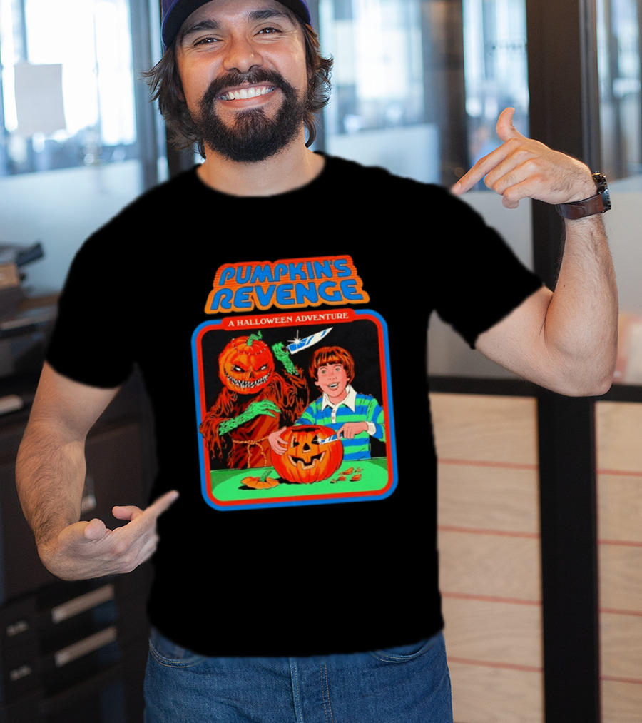 Pumpkin's Revenge A Halloween Adventure Creepy Jack O' Lantern T-Shirt
