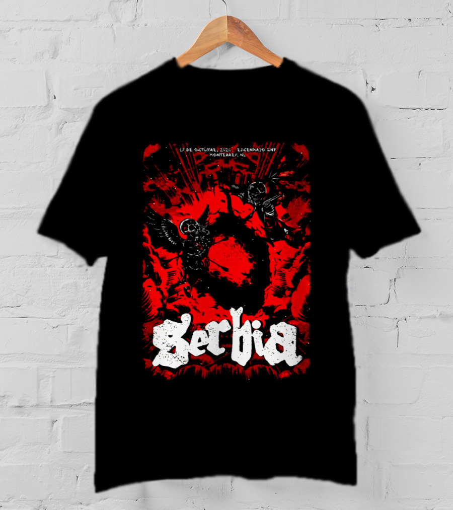 Serbia Live At Escenario GNP Seguros Monterrey NL 17 De Octubre 2026 Event Essentials T-Shirt