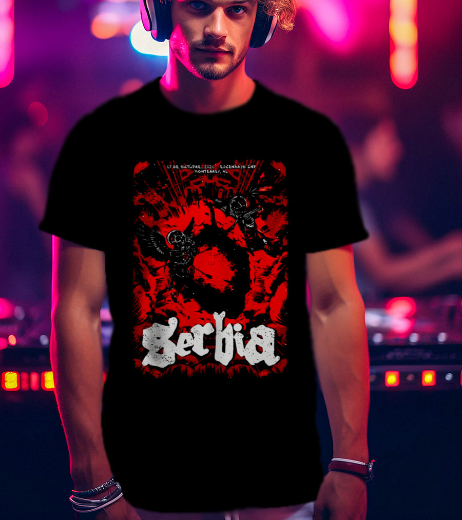 Serbia Live At Escenario GNP Seguros Monterrey NL 17 De Octubre 2026 Event Essentials T-Shirt