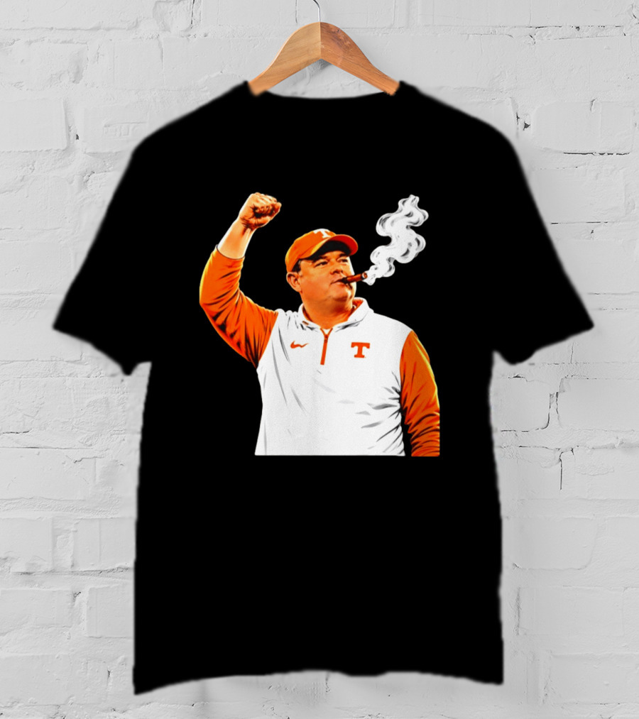 Tennessee Volunteers Josh Heupel Smoke 'Em Cigar Celebration T-Shirt