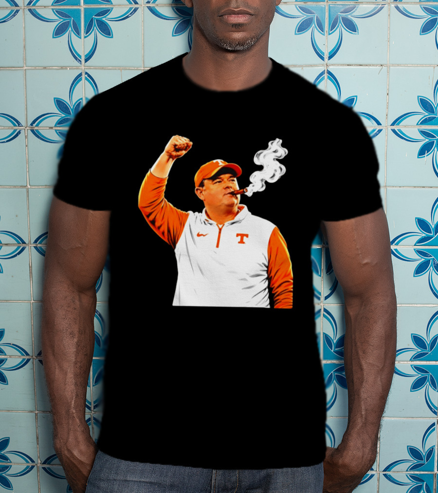 Tennessee Volunteers Josh Heupel Smoke 'Em Cigar Celebration T-Shirt