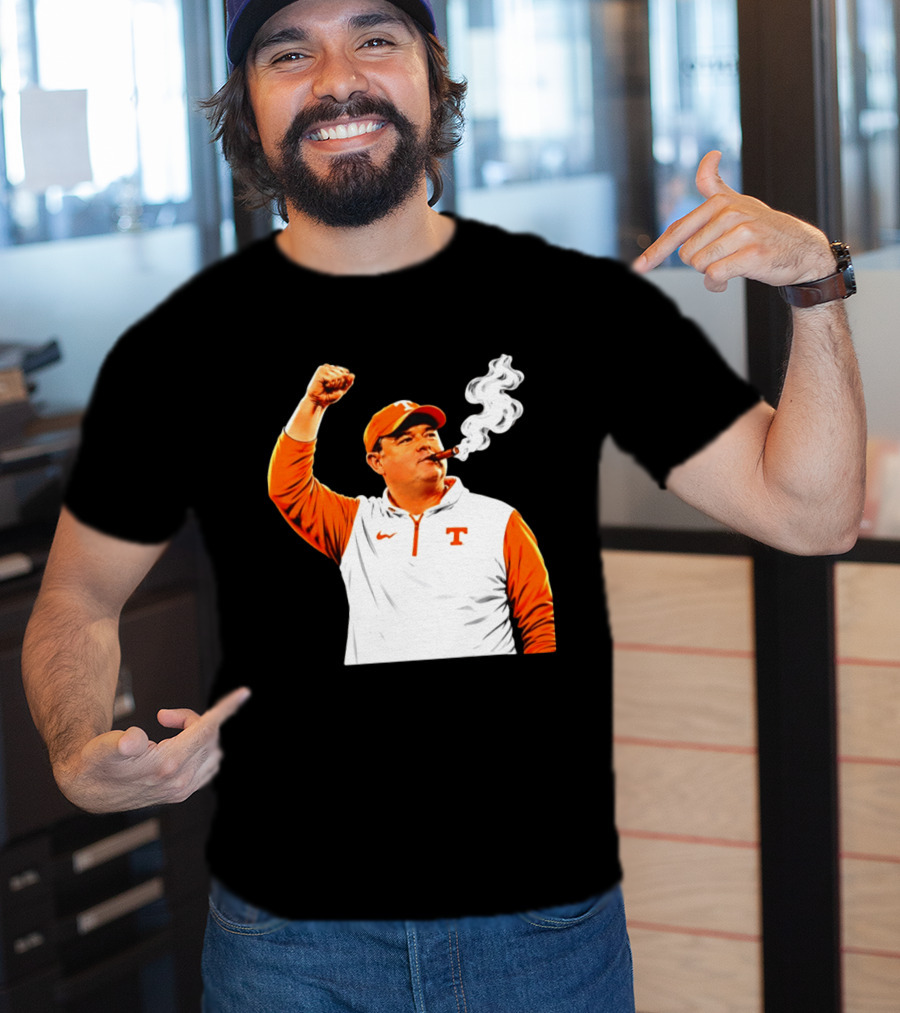 Tennessee Volunteers Josh Heupel Smoke 'Em Cigar Celebration T-Shirt