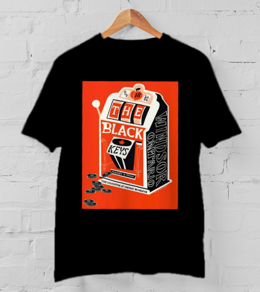 The Black Keys Caesars Windsor Ontario Peaches 'N Kream Oct 18 2026 T-Shirt