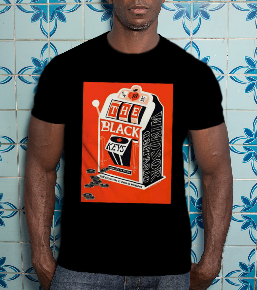 The Black Keys Caesars Windsor Ontario Peaches 'N Kream Oct 18 2026 T-Shirt