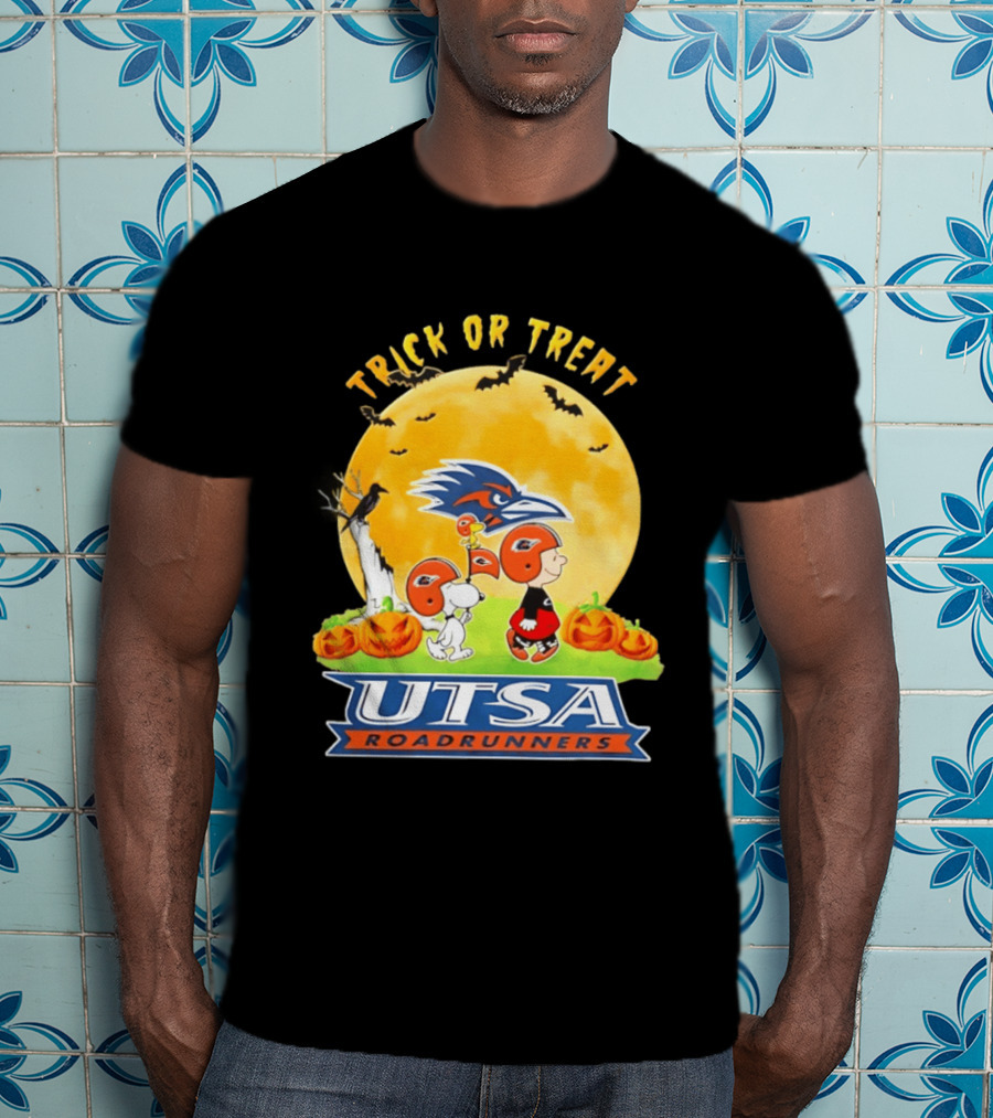 UTSA Roadrunners Peanuts Trick Or Treat Halloween 2026 Abbey Road T-Shirt