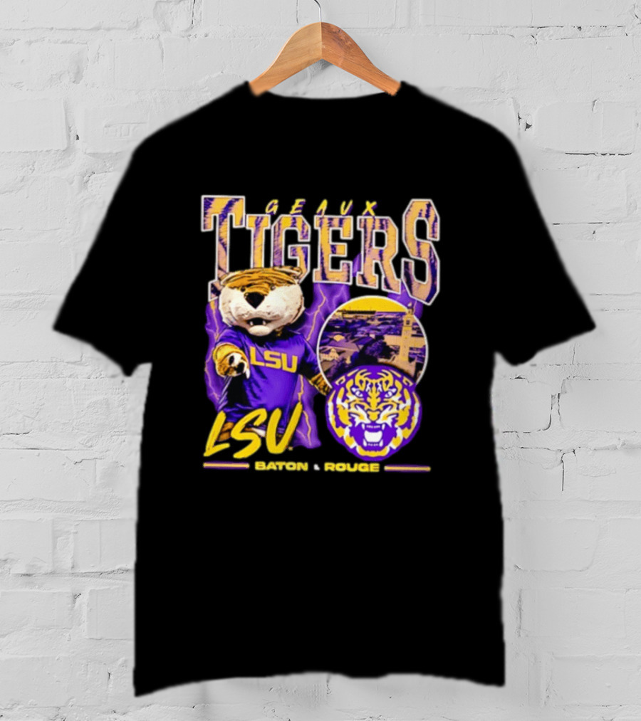 Geaux Tigers LSU Baton Rouge Football Spirit T-Shirt
